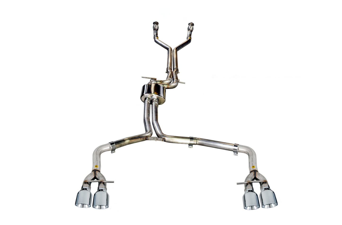 AWE Tuning Track Edition Exhaust for Audi C7 S6 4.0T - Chrome Silver Tips 3020-42042