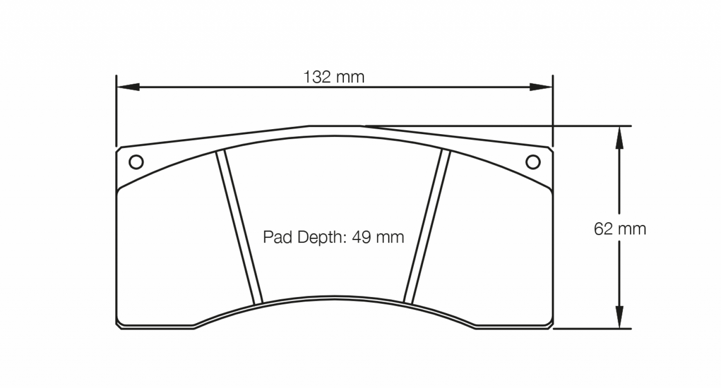 PAGID Racing Pagid Racing 8267 RSL1 Compound Brake Pads 8267-RSL1