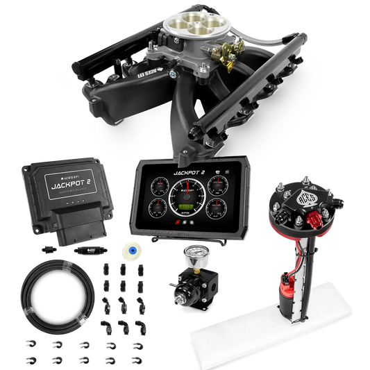 Jackpot 2 LS EFI System - Master Kit with Tight Fit In-Tank Pump Module + 40' PTFE Hose Kit