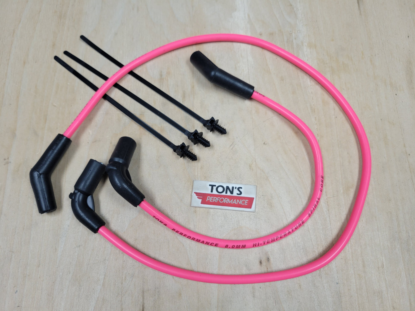 Ton's 8mm Silicone Spark Plug Wires Harley H-D FLT FLHT FLHR FLTR 2009-2015
