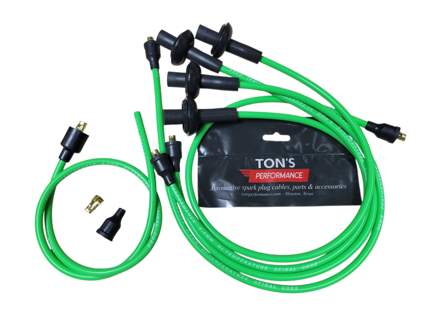 Ton's 8mm Silicone Spark Plug Ignition Wire Kit Aircooled VW Bug Spiral Core