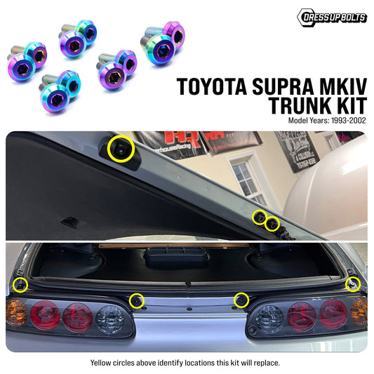 Titanium Hardware Trunk Kit - Toyota Supra MKIV (1993-2002)