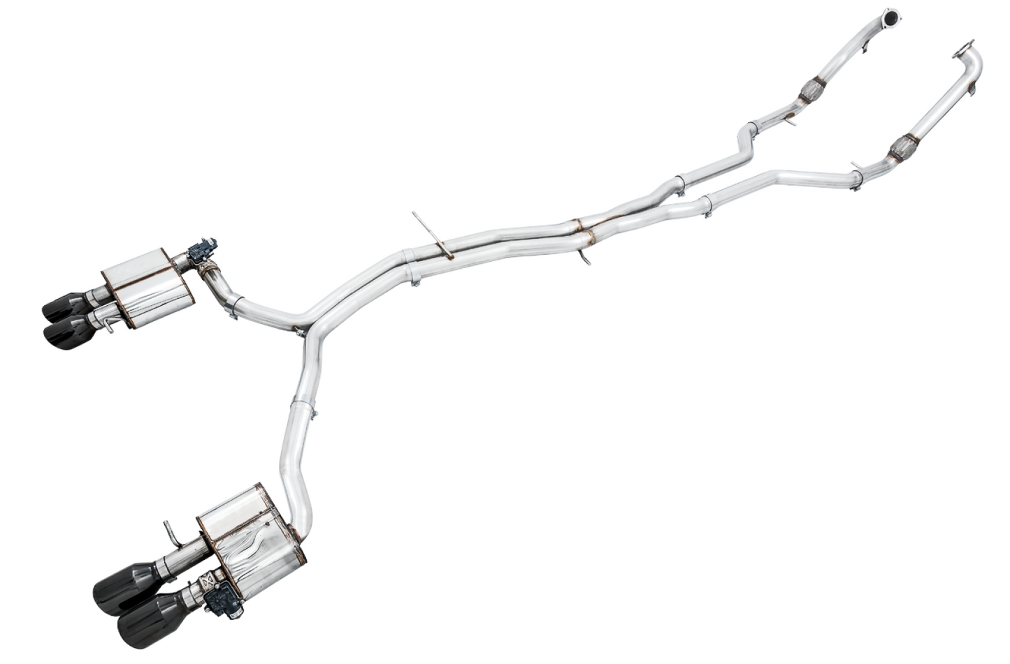 AWE Tuning SwitchPath Exhaust for Audi B9 S5 Coupe - Non-Resonated - Diamond Black 90mm Tips 3025-43040