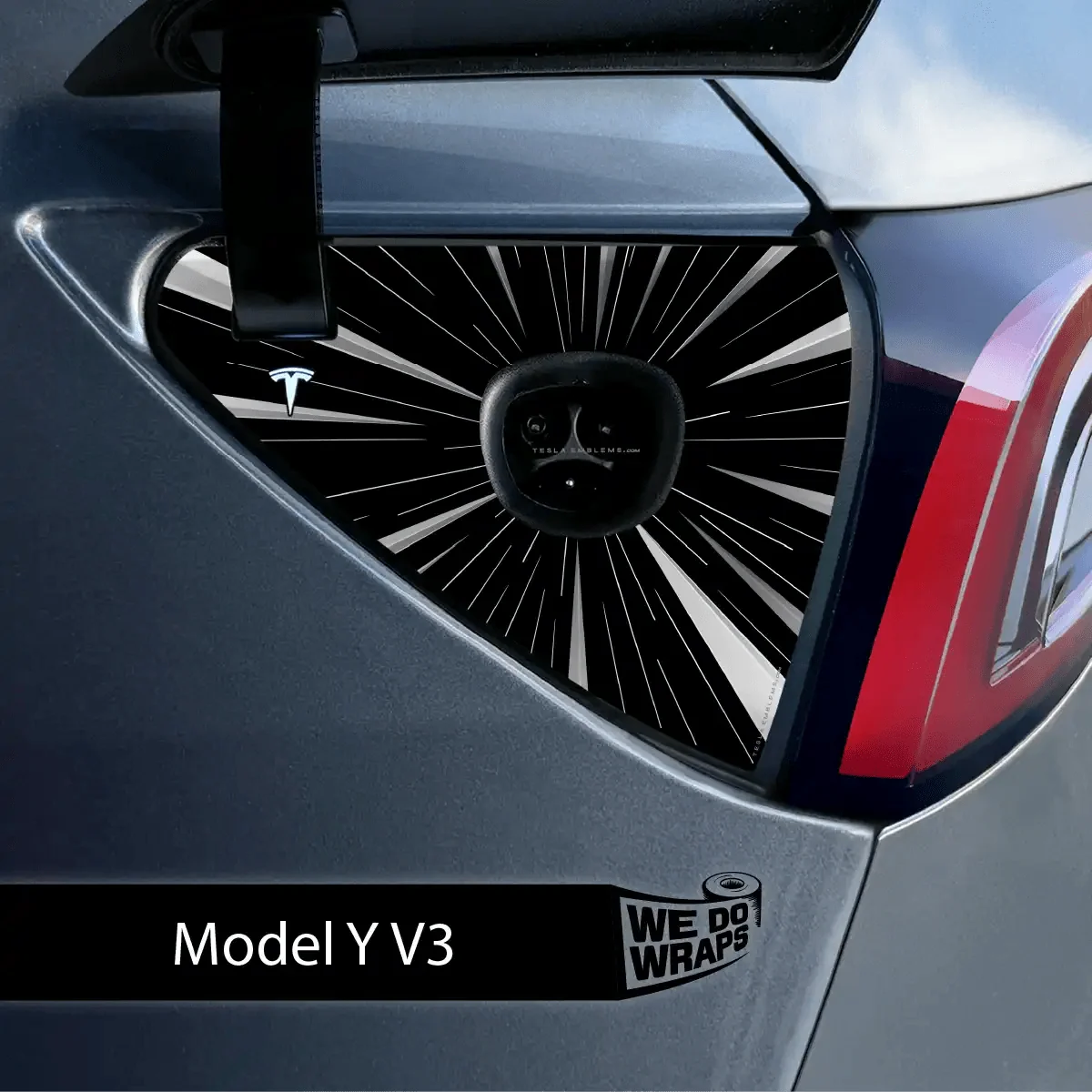 Ludicrous Performance Mode Tesla Charge Port Wrap | Model Y