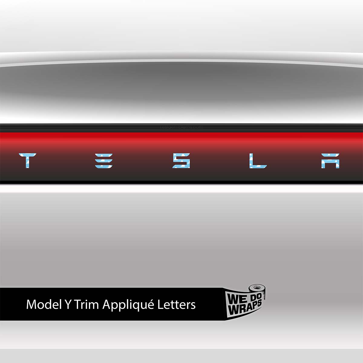 Toy Clouds Tesla Emblem Decals (Front + Back) | Model Y