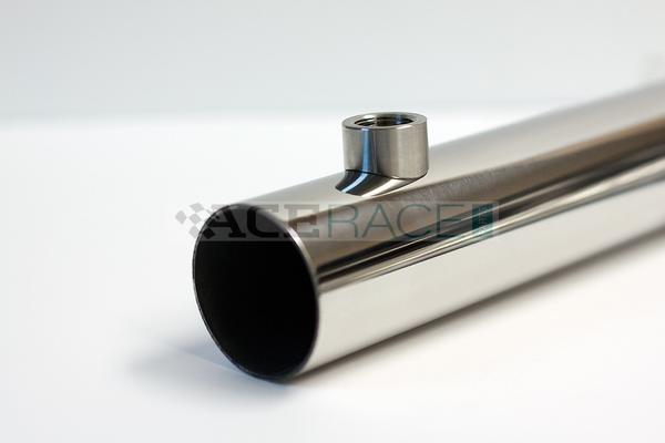 M18 x 1.5 O2 Sensor Bung - Coped for 3.000"-5.000" OD Tube - 304 Stainless