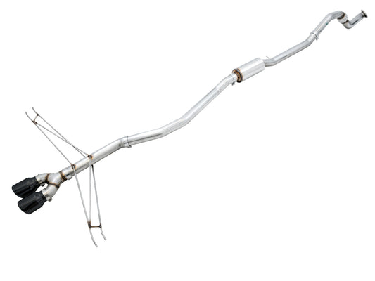 AWE Tuning Track Edition Exhaust for 10th Gen Civic Si Coupe / Sedan (includes Front Pipe) - Dual Diamond Black Tips 3020-33066