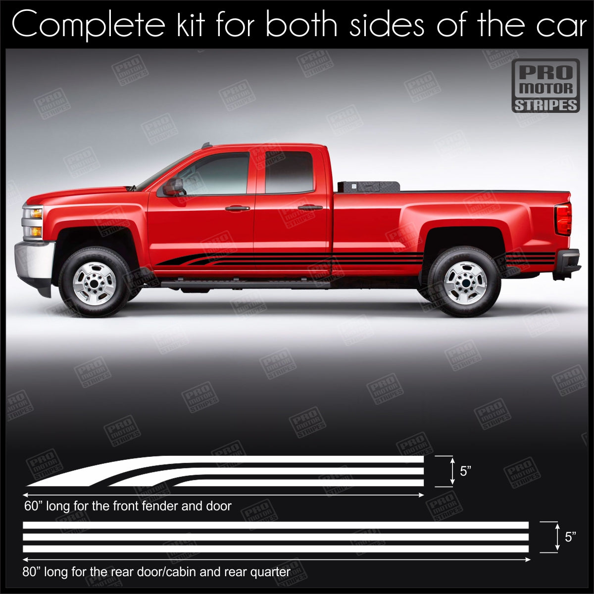 Universal Rocker Panel Stripes For Truck or SUV Style 11