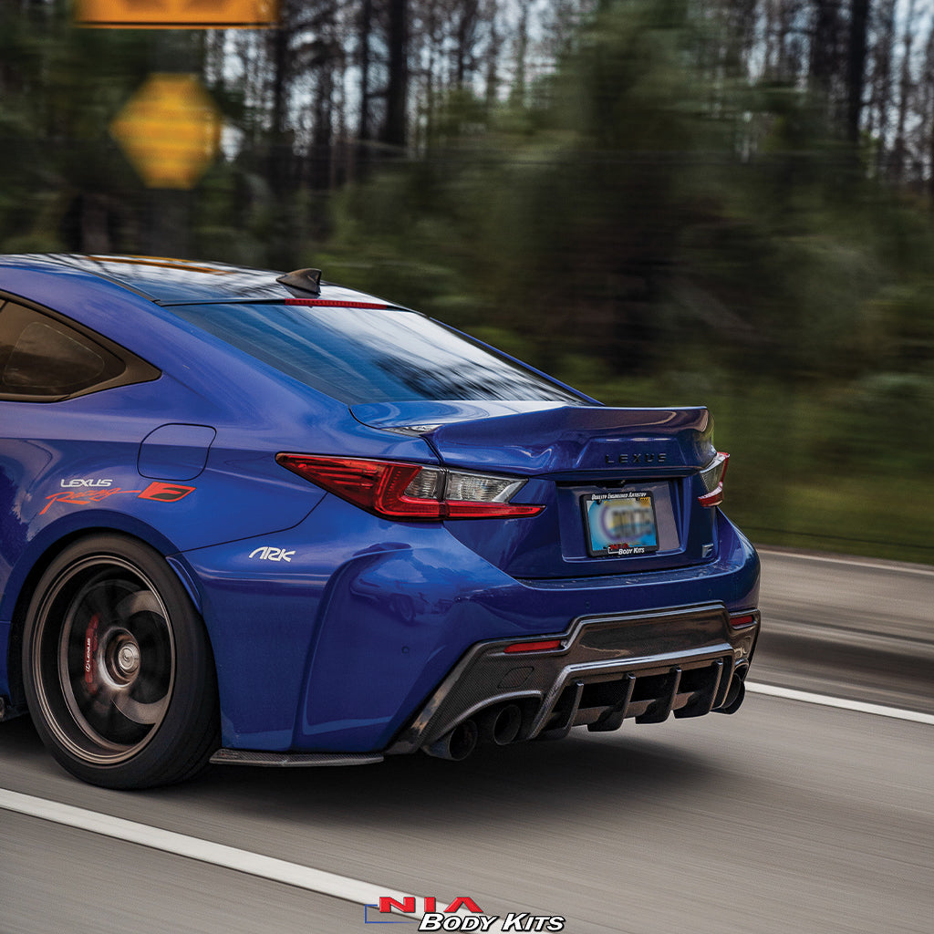 NIA Lexus RC-F Rear Duck Bill Trunk Wing Spoiler V3 2015-2019 with new Lexus emblem RCF15-RS-V3