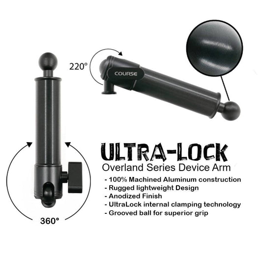 Ultra-Lock Aluminum Adjustable Arm For Overland Series Device Mounts