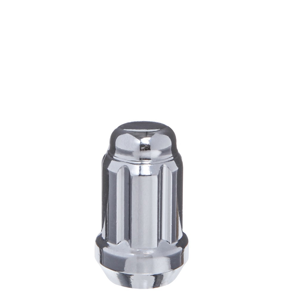 12x1.25 Bulge Acorn Car Spline Lug Nut 1.38" Chrome - West Coast Wheel Accessories W1025S