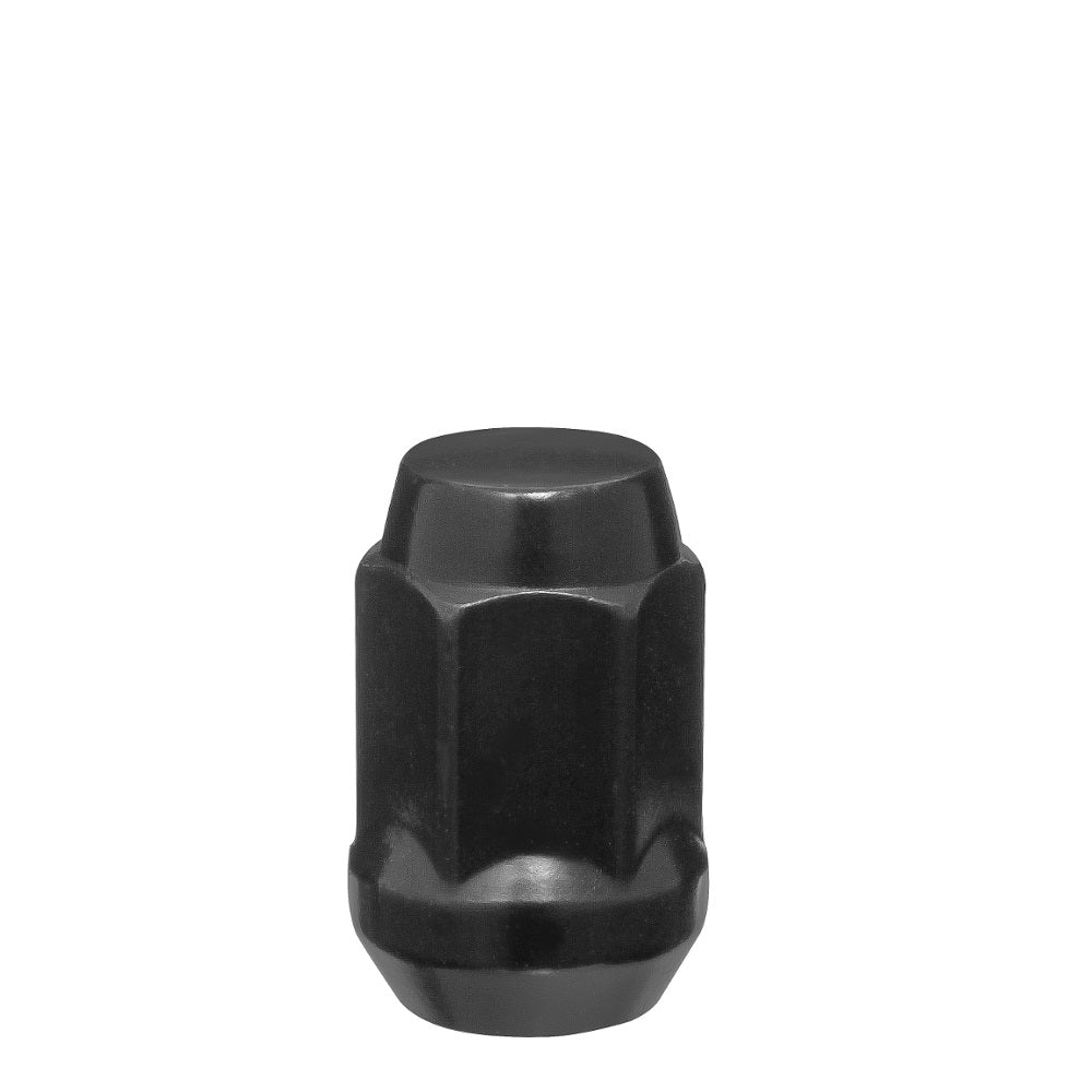 7/16" Bulge Acorn Lug Nut 3/4" Hex 1.38" Black - West Coast Wheel Accessories W1076HB