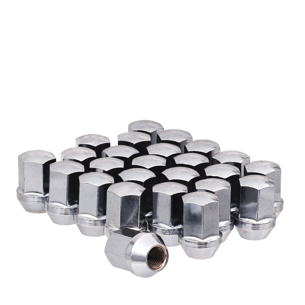 9/16" OE Style Lug Nut 7/8" Hex 1.53" 6 Lug Install Kit Chrome Fits Chevy GM - 80799 - West Coast Wheel Accessories W5696LS