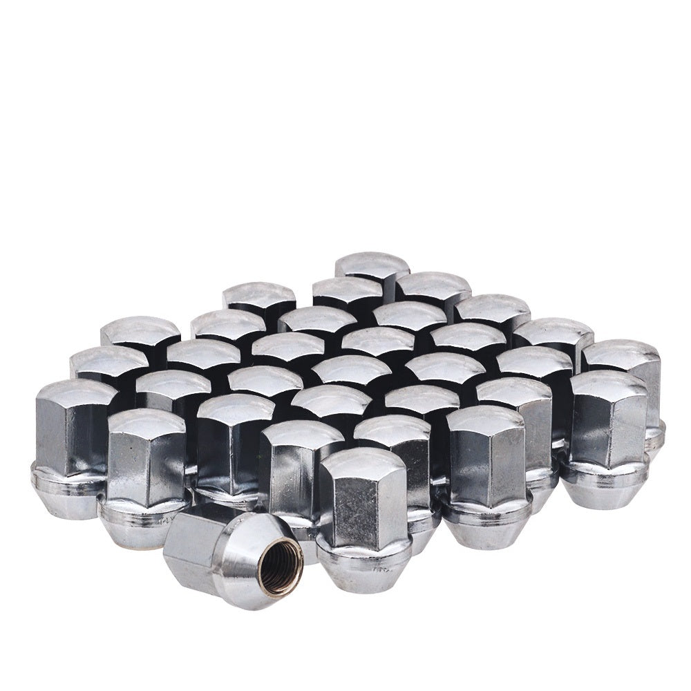 14x1.5 OE Style Lug Nut 7/8" Hex 1.53" 8 Lug Install Kit Chrome Fits Chevy GM - 80802 - West Coast Wheel Accessories W5814LS