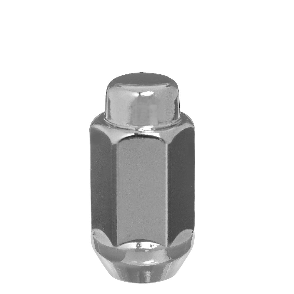 9/16" Bulge Acorn Lug Nut 7/8" Hex 1.9" 2 PCS Chrome - West Coast Wheel Accessories W7896L