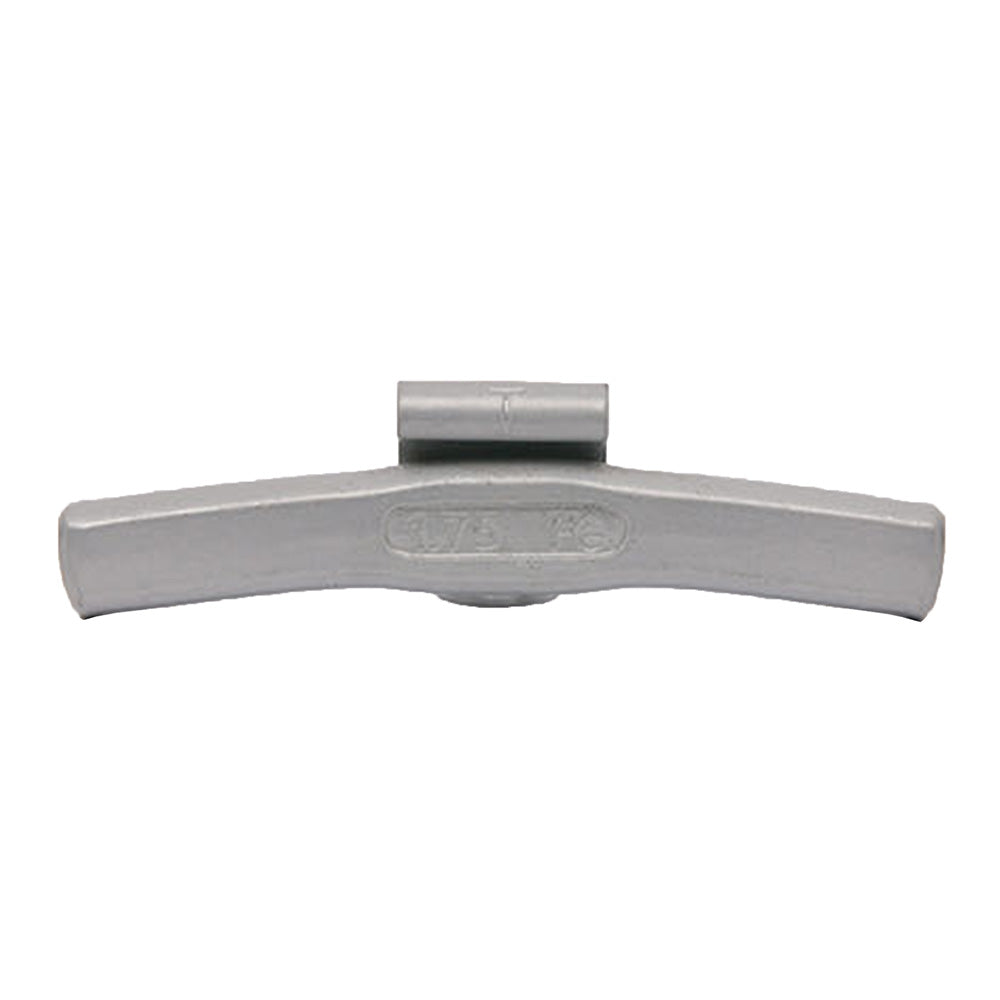 1.25 oz Steel Clip-on Weights Uncoated 25/box 500/case - T Clip - West Coast Wheel Accessories WCFET-125