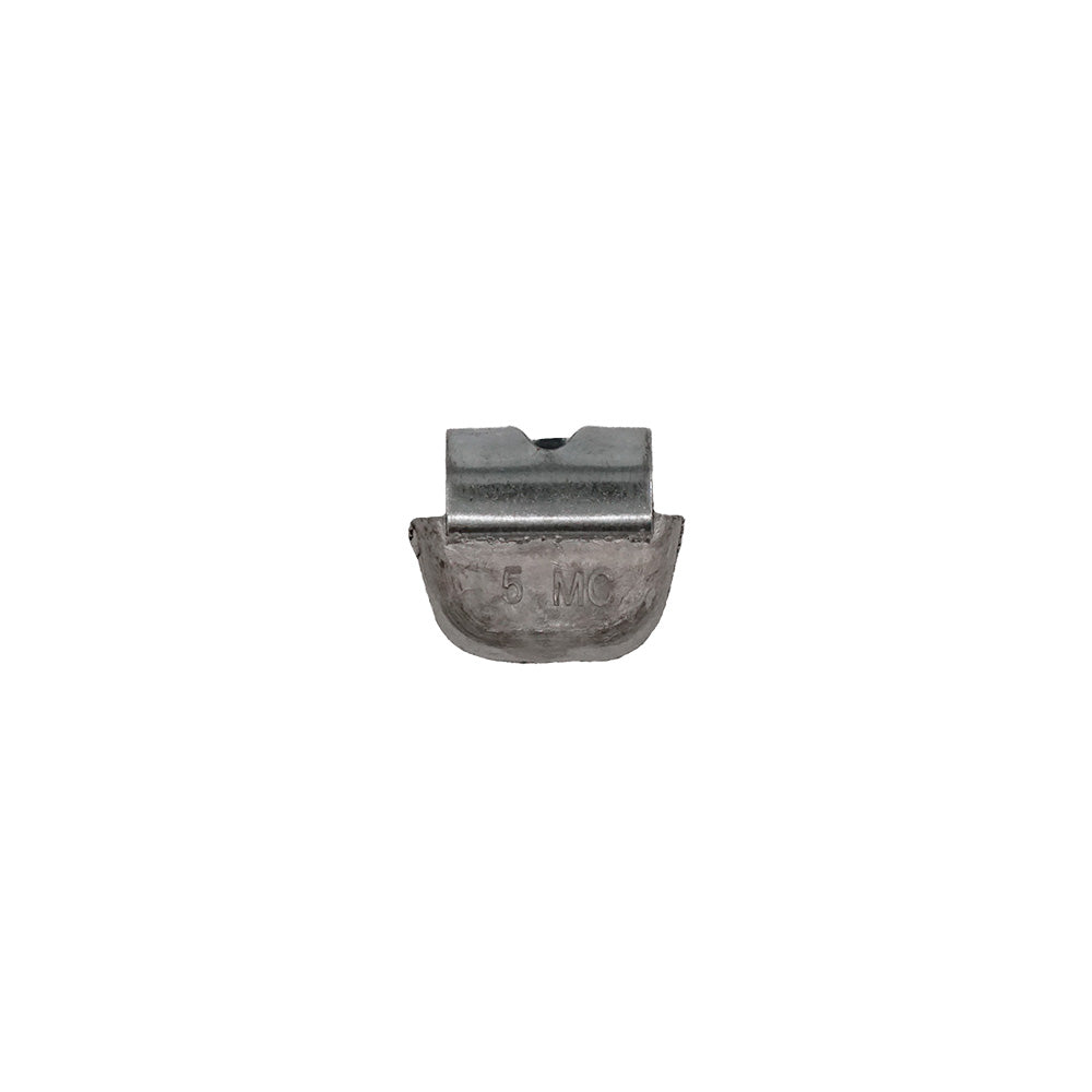 0.50 oz Lead Clip-on Weights Uncoated 25/box 500/case - MC Clip - West Coast Wheel Accessories WCPBMC-050