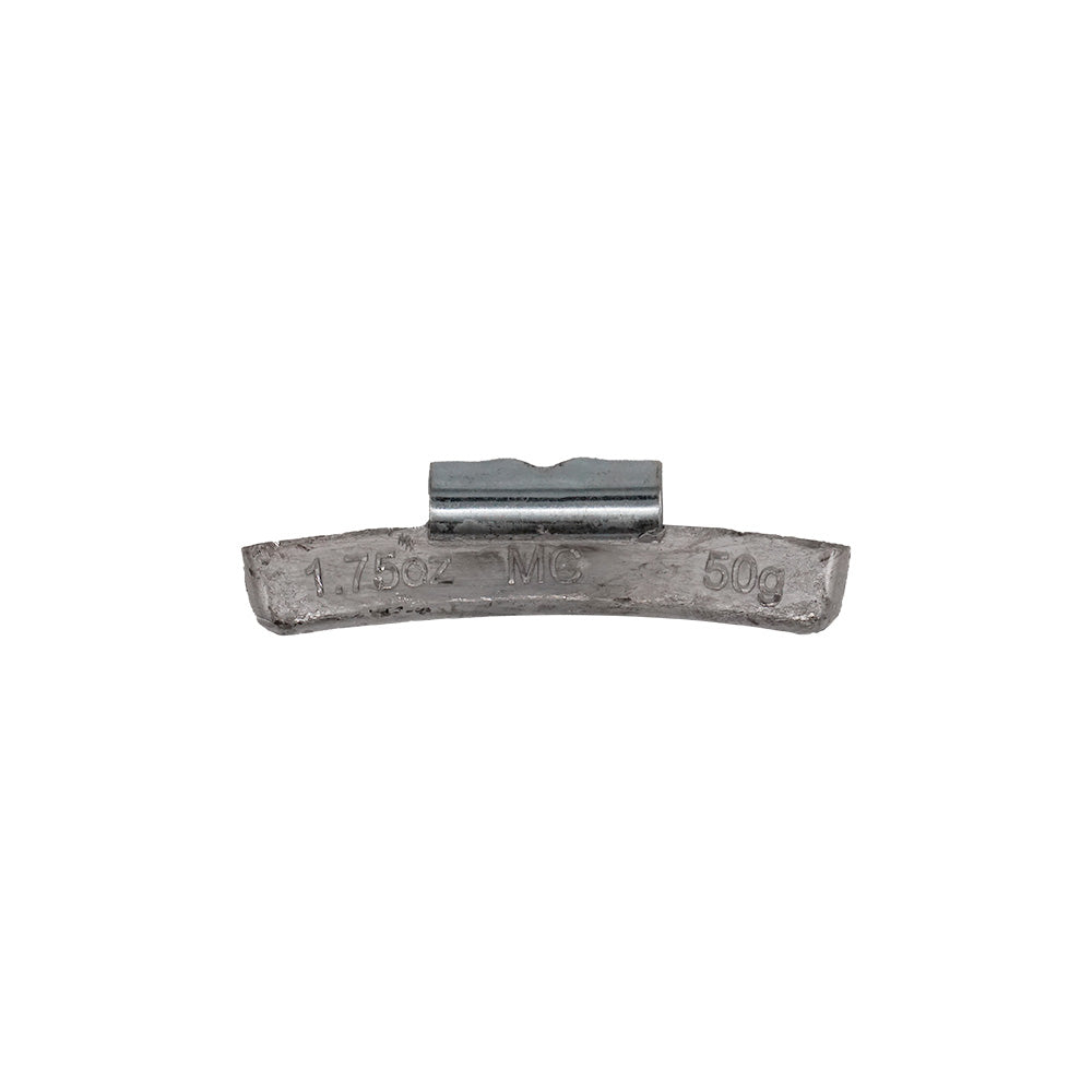 1.75 oz Lead Clip-on Weights Uncoated 25/box 250/case - MC Clip - West Coast Wheel Accessories WCPBMC-175
