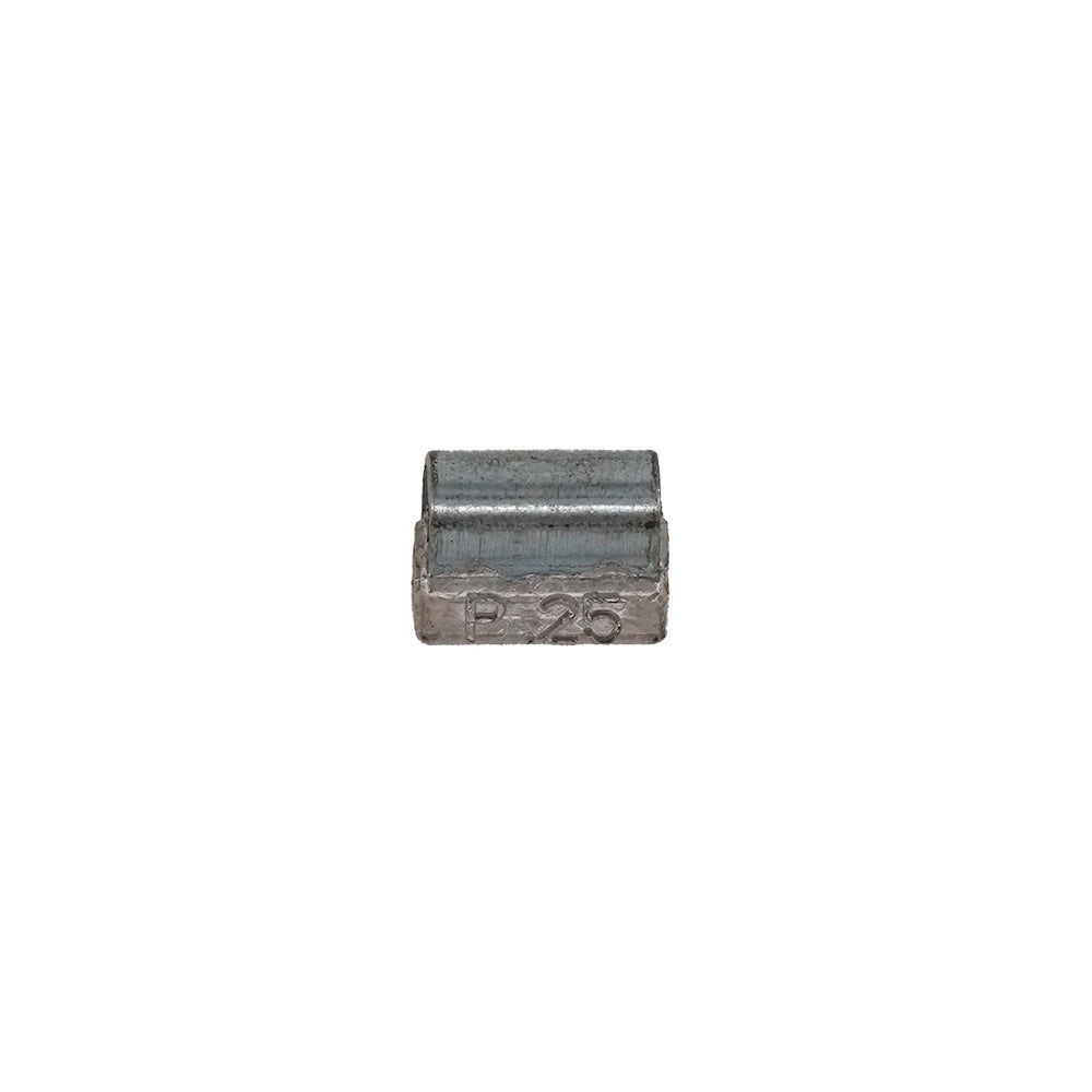 0.25 oz Lead Clip-on Weights Uncoated 25/box 500/case - P Clip - West Coast Wheel Accessories WCPBP-025
