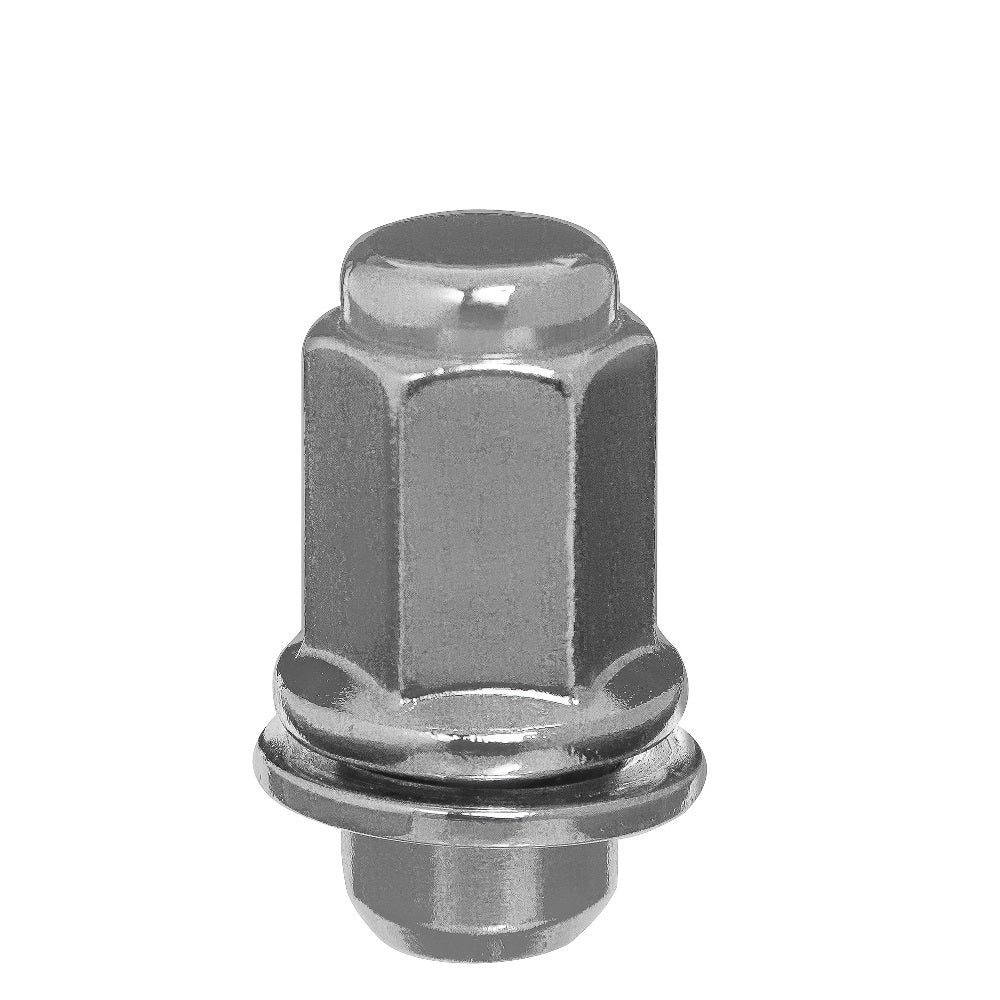 12x1.5 OE Style Mag Lug Nuts 13/16" Hex 1.87" .55" Shank Chrome - West Coast Wheel Accessories WT6015TM