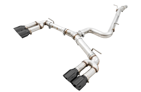 AWE Tuning Track Edition Exhaust for Audi 8V S3 - Diamond Black Tips, 102mm 3015-43150