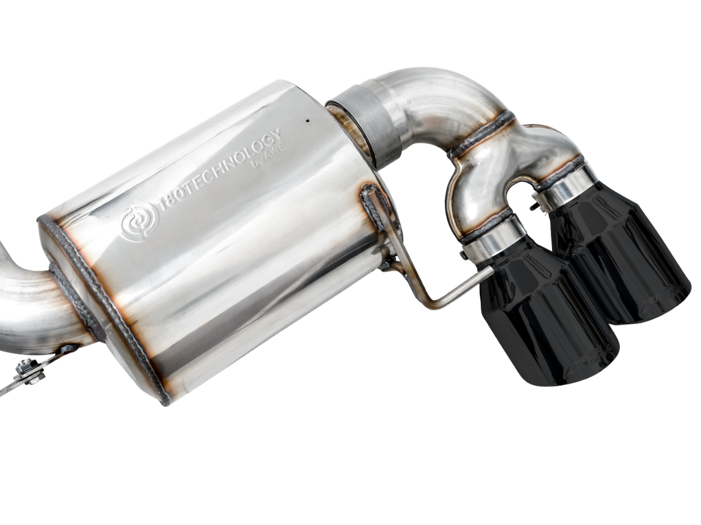 AWE Tuning Non-Resonated Touring Edition Exhaust for G20 M340i - Diamond Black Tips 3015-43156
