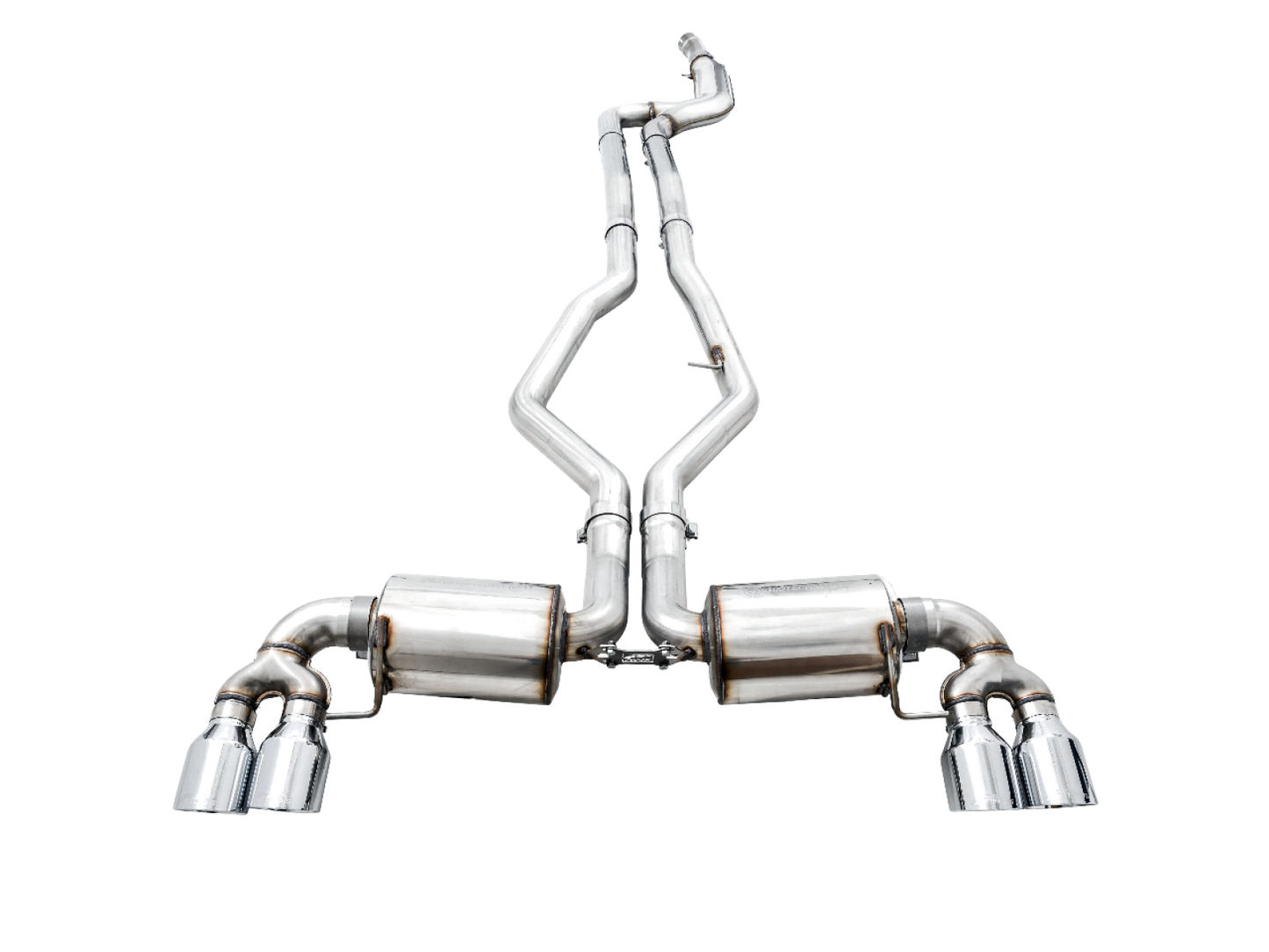 AWE Tuning Non-Resonated Touring Edition Exhaust for G20 M340i - Chrome Silver Tips 3015-42148