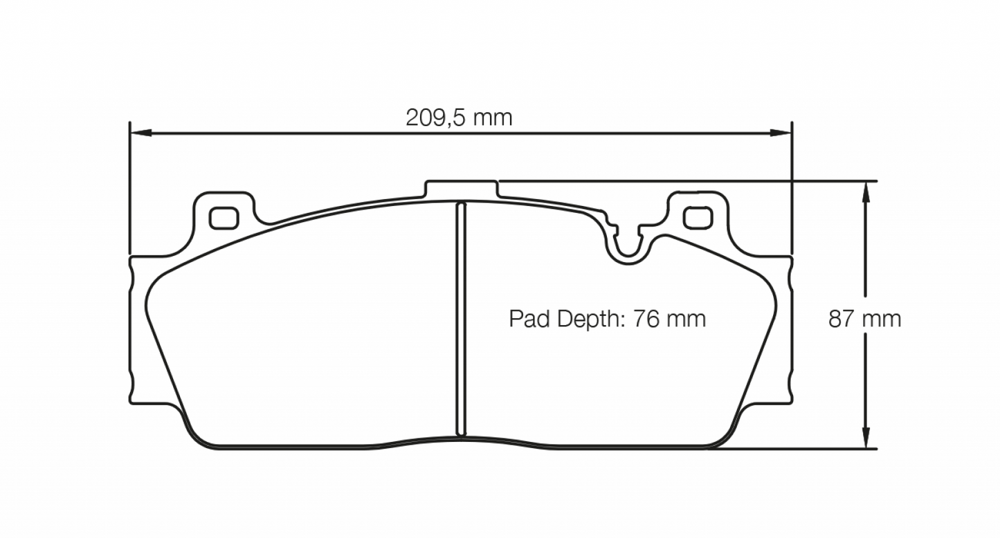 PAGID Racing Pagid Racing 4934 RSC1 Compound Brake Pads 4934-RSC1