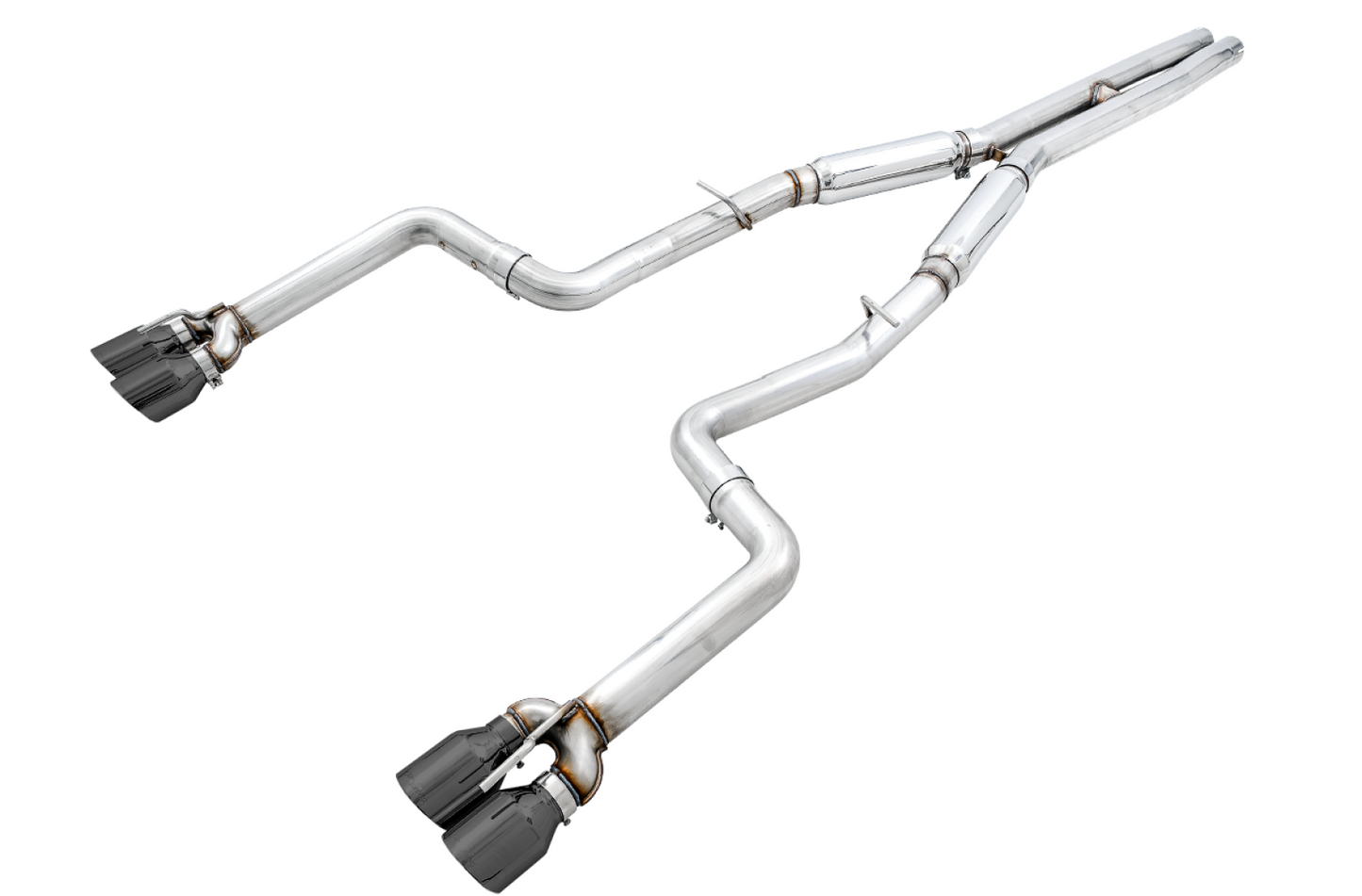 AWE Tuning Track Edition Exhaust for 15 Challenger 5.7 - Diamond Black Quad Tips 3015-43152