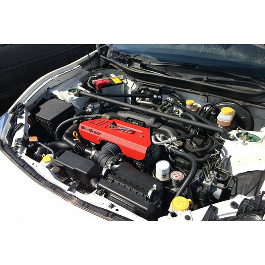 GrimmSpeed Pulley Cover with Tool Tray - Red - 2013-21 Subaru BRZ, 2013-16 Scion FRS, 2017-21 Toyota GT86 GRM099031