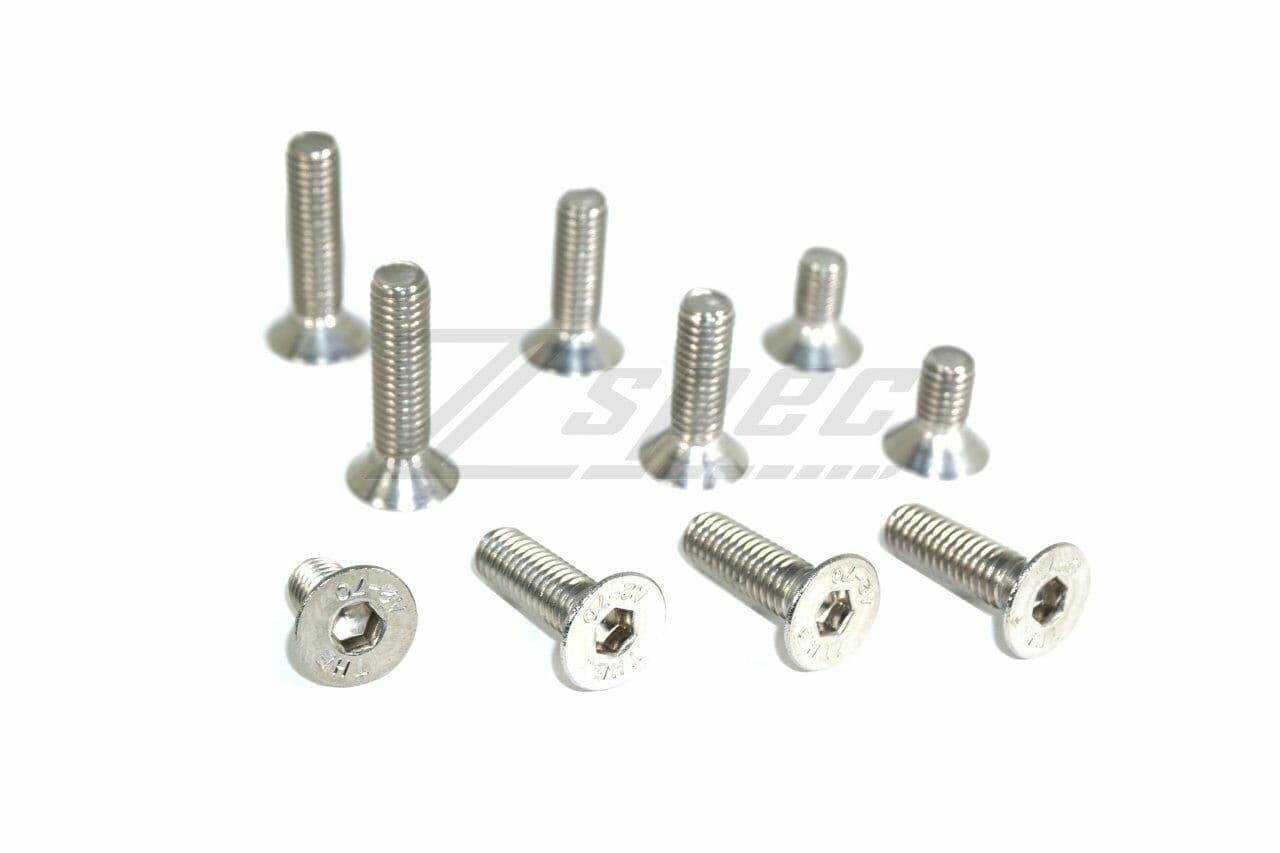 ZSPEC M6-1.0x25mm Flat-Head FHSC Fasteners, Stainless, 10-Pack