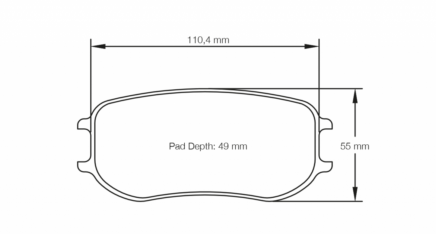 PAGID Racing Pagid Racing 4921 RSL1 Compound Brake Pads 4921-RSL1