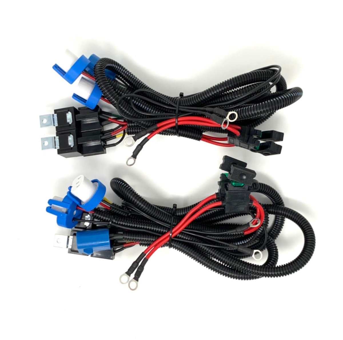 9004 & 9007 Heavy Duty Headlight Wiring Harness with Relays for Dodge Ram Sport Conversion
