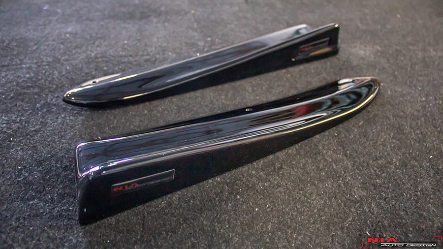 NIA Audi A4 NIA Rear bumper Lip Diffuser Spat spoiler extensions 2009-2012 B8 A409-RA-RWB