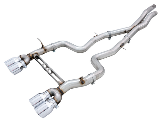AWE Tuning Track Edition Catback Exhaust for BMW F8X M3/M4 - Chrome Silver 3020-42082