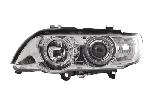 BMW X5 E53 Chrome Angel Eyes LED Headlight Set (1998-2002)