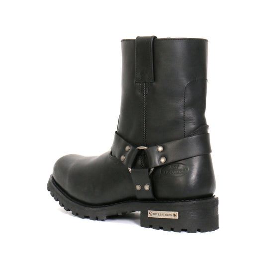 Men's Short Fuse Black Harness Boots - BTM1004