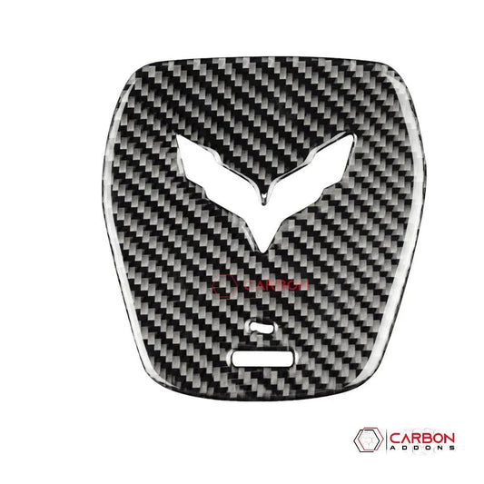 C7 Corvette Carbon Fiber Center Steering Wheel Overlay 2014-2019
