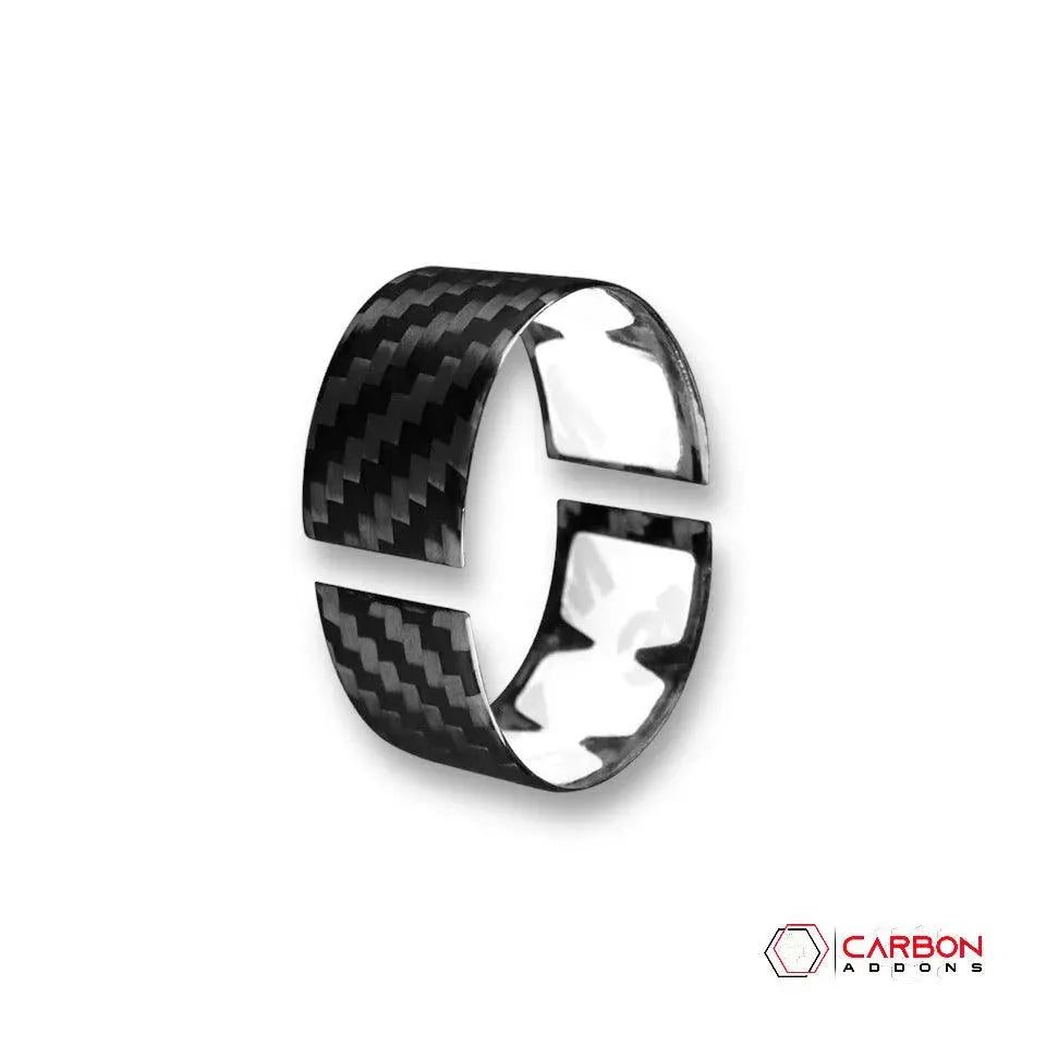 C8 2020+ Corvette Steering Wheel Racing Stripe Carbon Fiber Covers