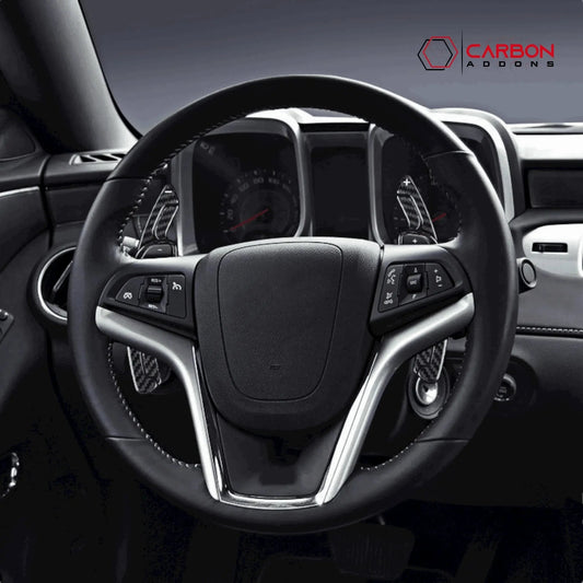 Real Carbon Fiber Paddle Shifter Extensions | 2012-2015 Chevy Camaro (5th Gen)