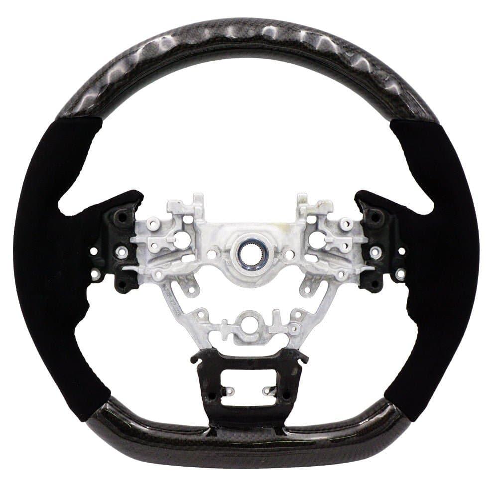 BLOX Racing Carbon/Alcantara Steering Wheel - 22+ WRX