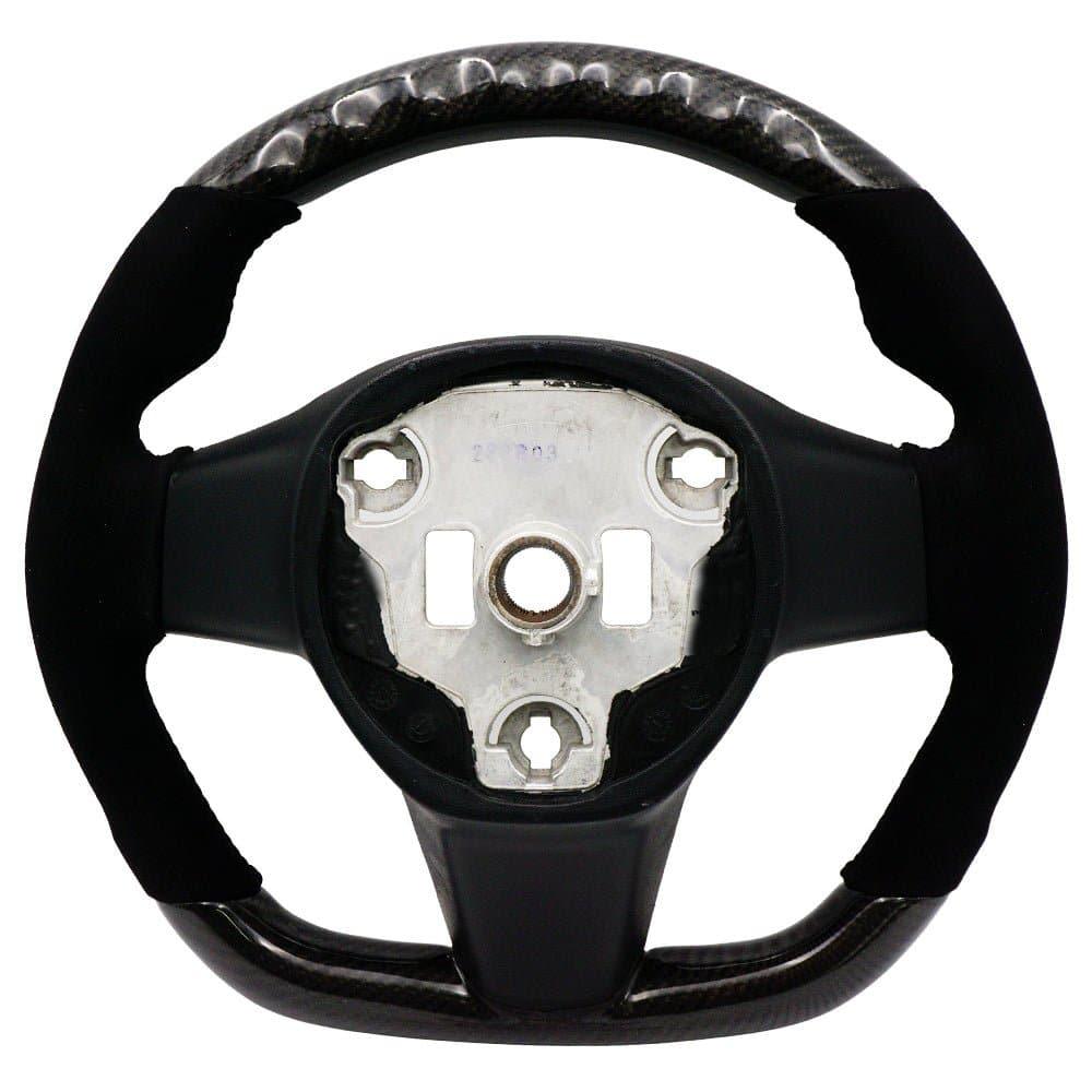 BLOX Racing Carbon/Alcantara Steering Wheel - Tesla Model 3 / Model Y