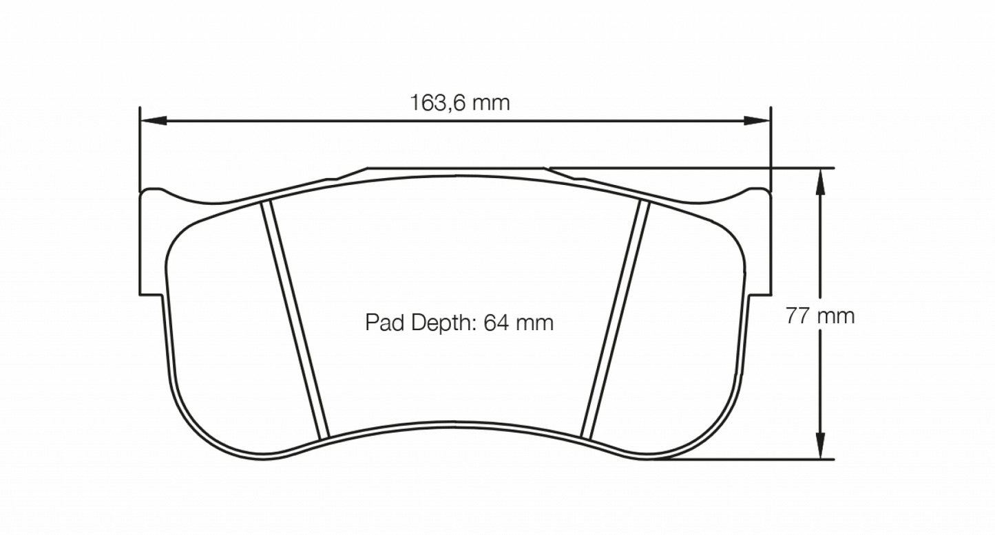 PAGID Racing Pagid Racing 8101 RST5 Compound Brake Pads 8101-RST5
