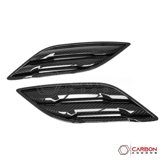 Real Carbon Fiber Fender Vents Cover For F150 2015-2020