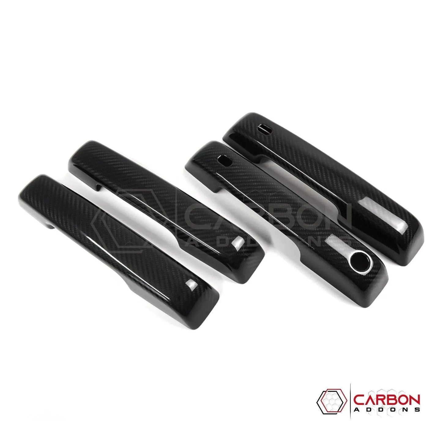 Real Carbon Fiber Exterior Door Handle Covers for 2021+ Ford F-150