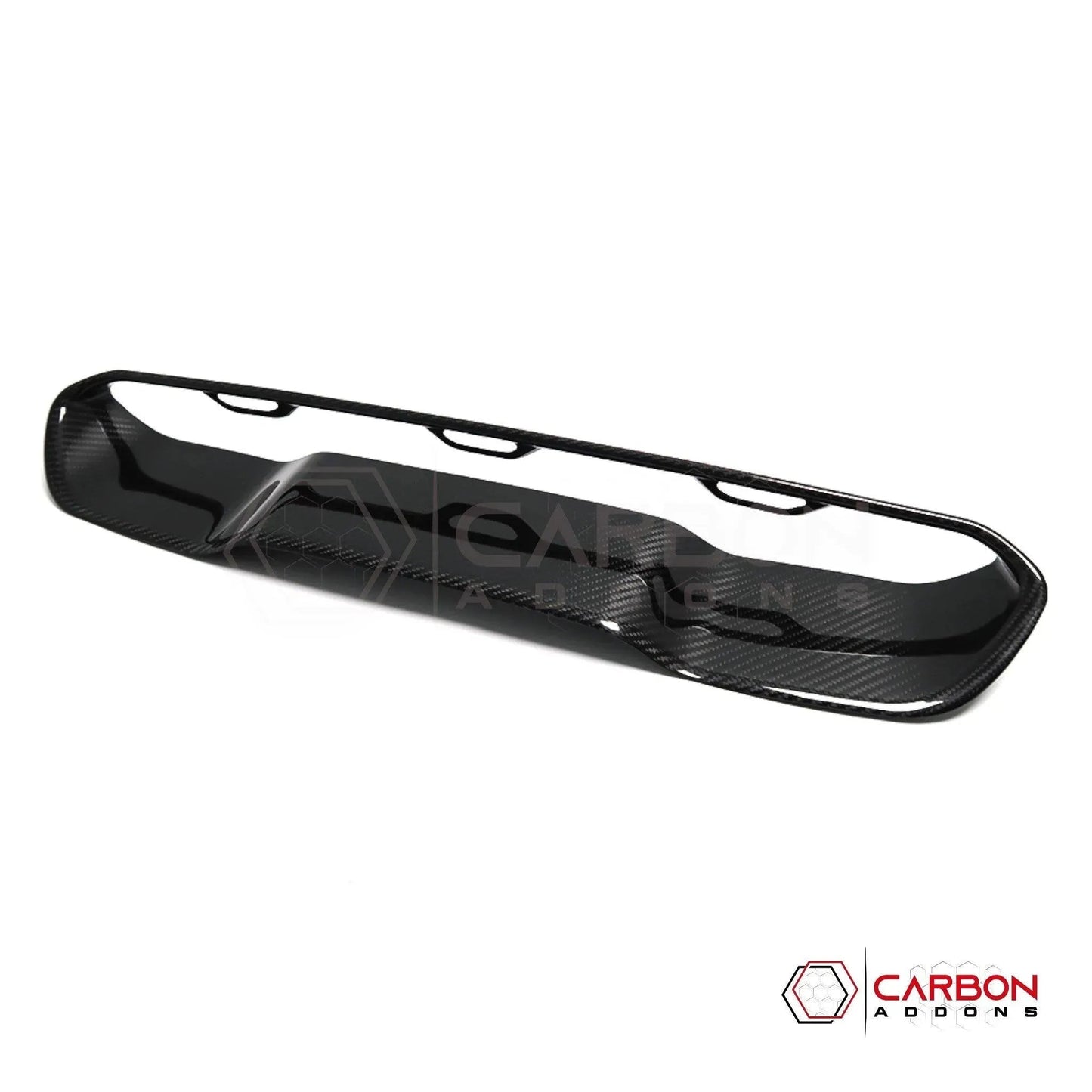 RAM TRX/RHO Hood Center Vent Trim Hard Carbon Fiber Cover