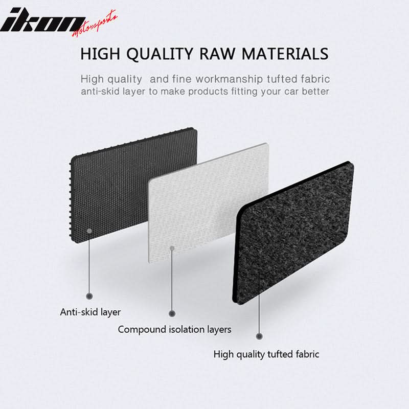 Car Floor Mat for 2009-2014 Nissan Cube Black Carpet 1PC Nylon