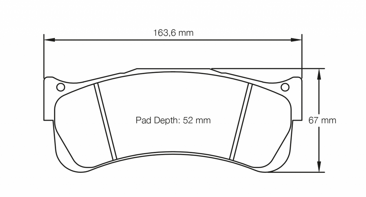 PAGID Racing Pagid Racing 8038 RST2 Compound Brake Pads 8038-RST2