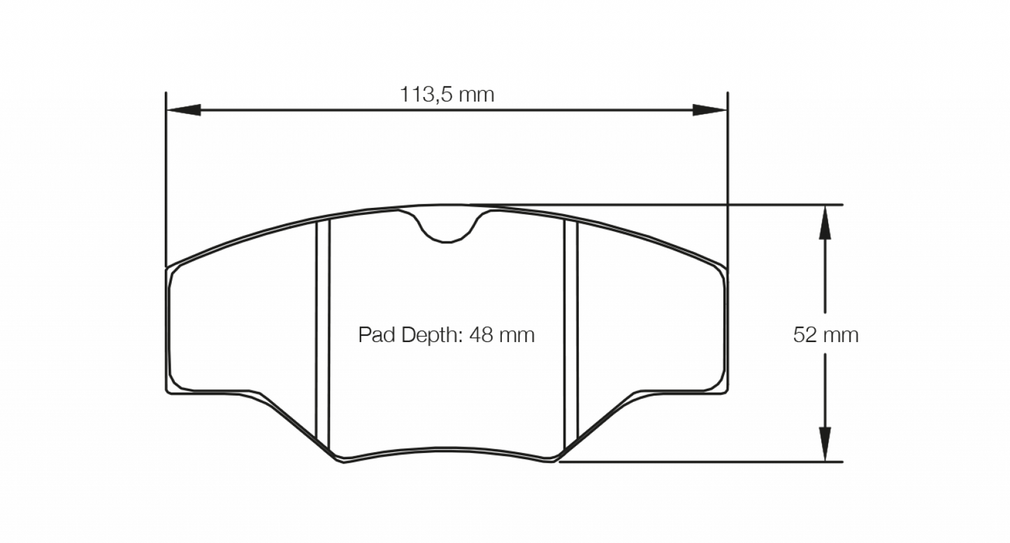 PAGID Racing Pagid Racing CaterhamStock AP up-grade, Alcon H-Type, AP Racing RST1 Brake Pads 1265-RST1