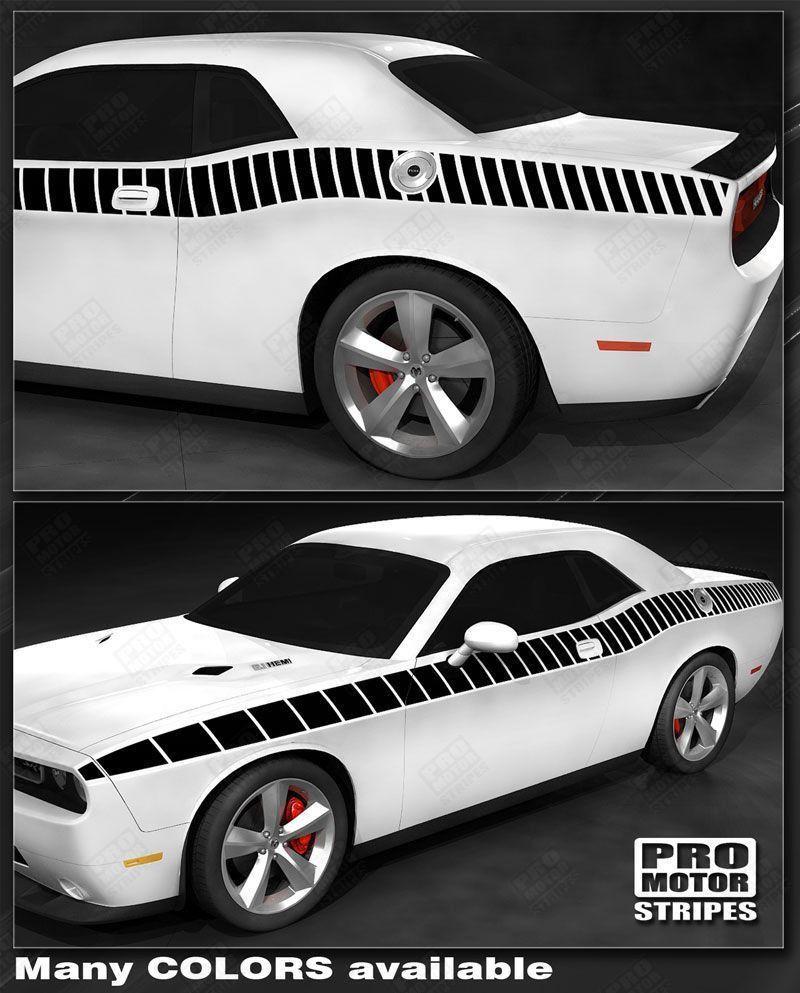 Dodge Challenger 2008-2023 CUDA Full Strobe Side Stripes